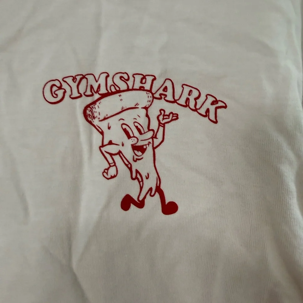 Gymshark Light Pink Logo Crop Top - Picture 2 of 4